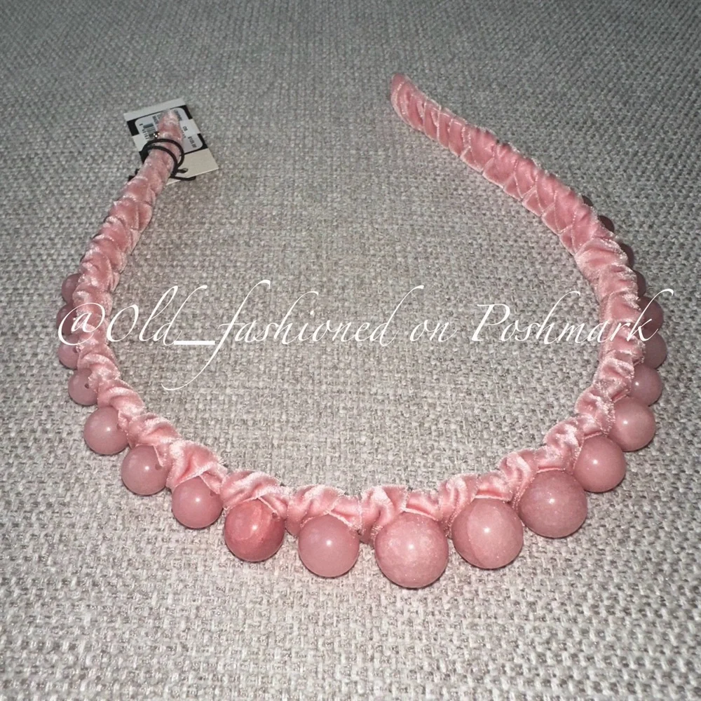 LELE SADOUGHI Graduated Stone Bead Headband - Rose (Price Firm)